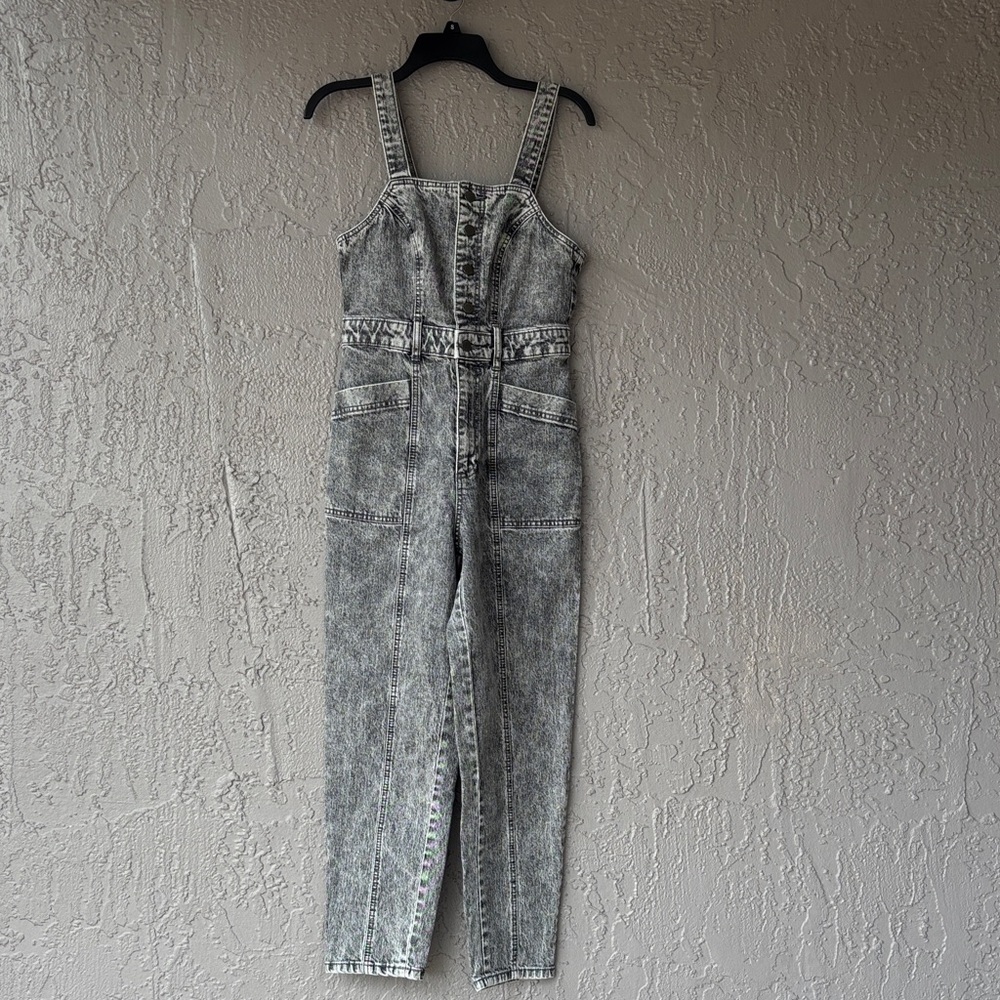 Universal Thread Women's Gray Denim Overalls